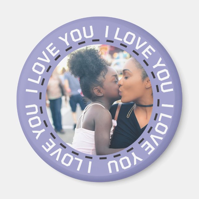 Imã I Love You Cute Photo (Frente)