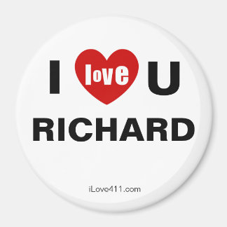 Imã I Love You RICHARD Fridge Magnet