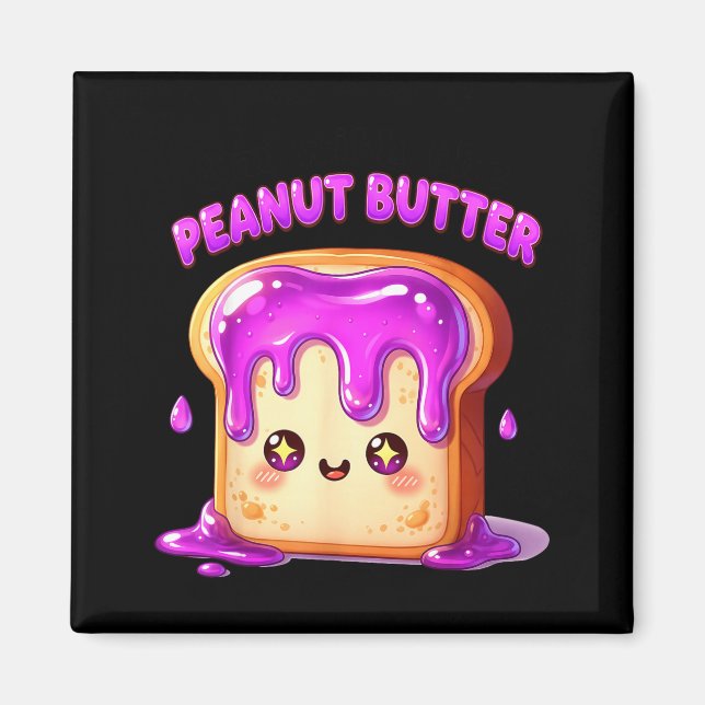 Imã I’m With The Peanut Butter Funny Matching Couple C (Frente)