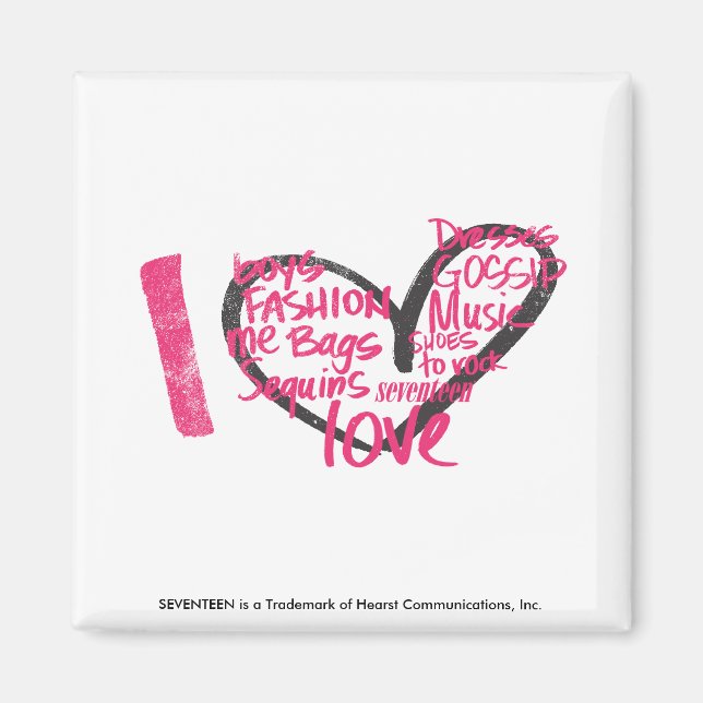 Imã I Magenta de Grafite Cardíaco (Frente)