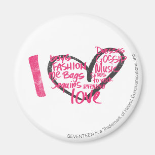 Imã I Magenta de Grafite Cardíaco