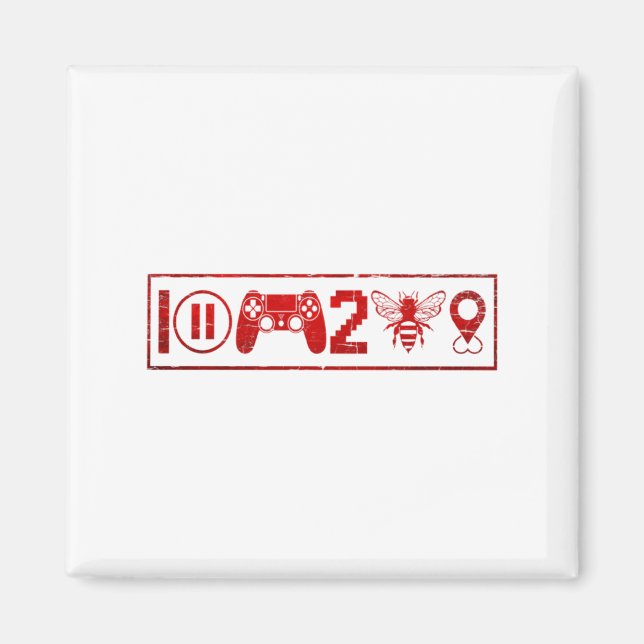 Imã I Paused My Game To Be Here Funny Gamer Boys Men V (Frente)