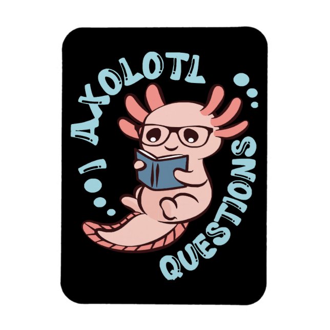 Ímã I Perguntas sobre Axolotl (Vertical)