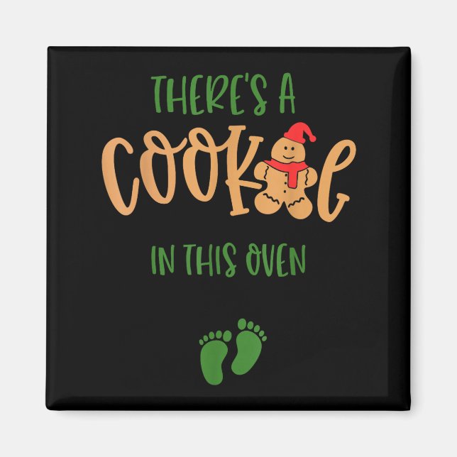Imã I Put A Cookie In That Oven Couples Christmas Preg (Frente)