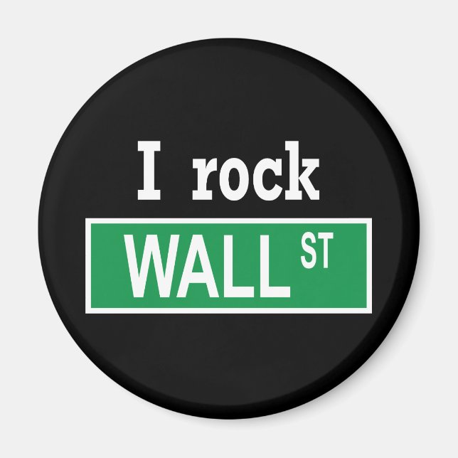 Imã "I rock Wall Street" Magnet (Frente)