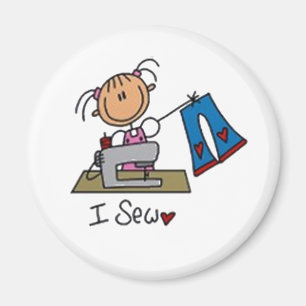 Imã I Sew Stick Figure