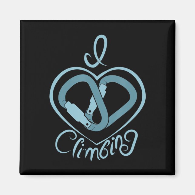 Imã I Subindo Coração (Carabiner) Subindo Rock Diverti (Frente)