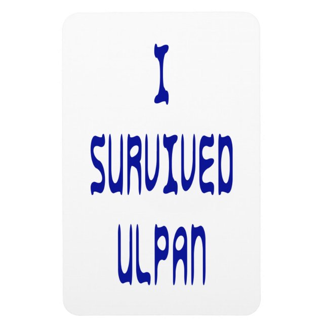 Ímã I Survived Ulpan (Vertical)