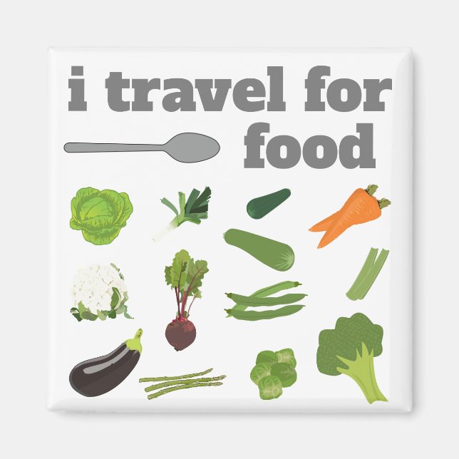 Imã i viagem para comida Magnet (Frente)