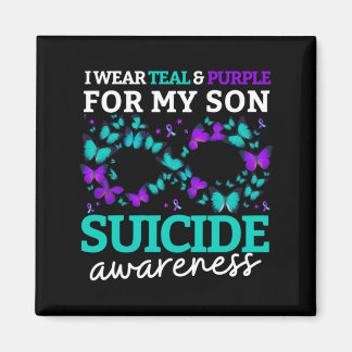Imã I Wear Purple And Teal For My Son Prevention 2025