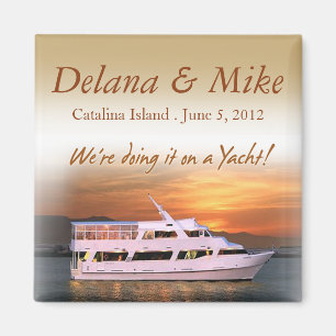 Imã Iate Náutico Destino Casamento Favor Keepsael