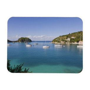 Ímã Iates ancorados, Lakka, Paxos, Grécia