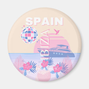 Imã Ibiza, Espanha, Arte Viagem, Arte de Papoila, Rosa