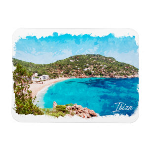 Ímã Ibiza Espanha Landscape Beach Viagem