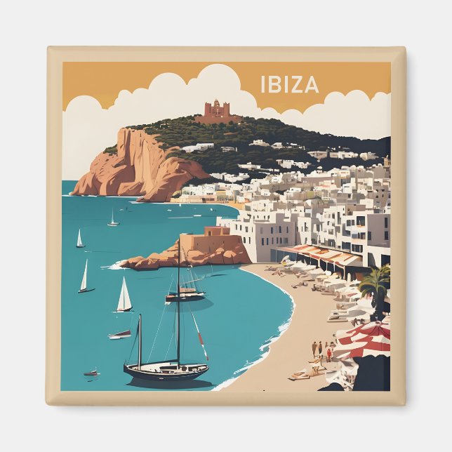 Imã Ibiza, Poster de viagens Espanha (Frente)
