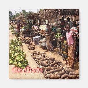 Imã IC - Costa do Marfim - mercado tradicional