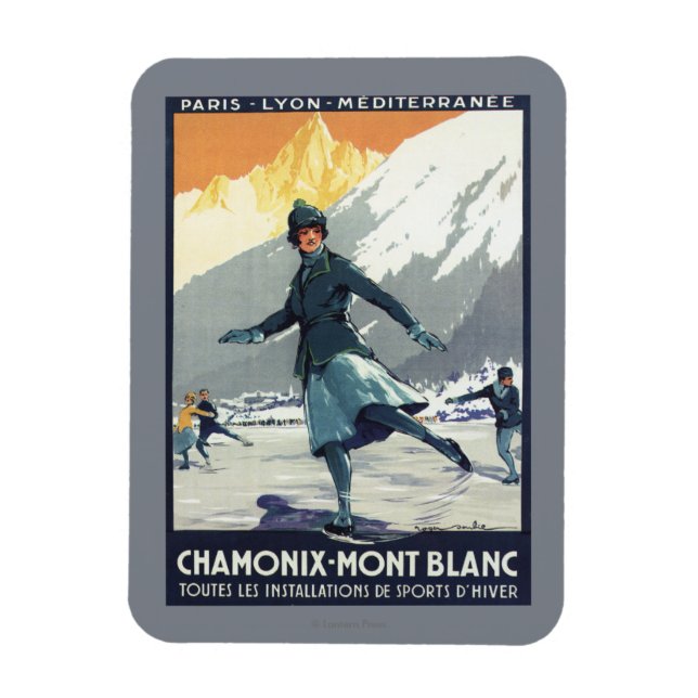 Ímã Ice Skating - PLM Olimpiadas Promo Poster (Vertical)