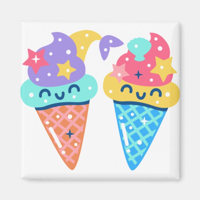 Imã Icecreame de Mermaid (Frente)