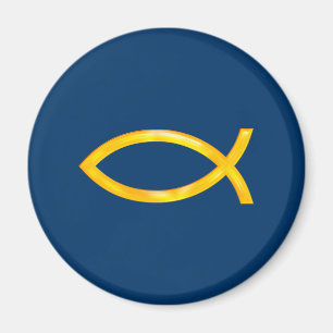 Imã Ichthus - Christian Fish Symbol