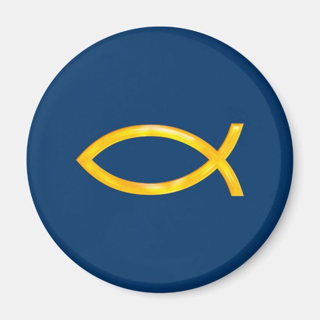 Imã Ichthus - Christian Fish Symbol (Frente)