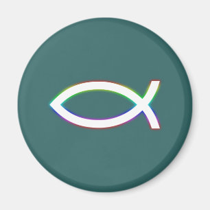 Imã Ichthus - Christian Fish Symbol - Brilho