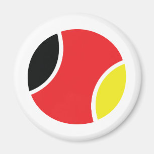 Imã ícone alemão da bola de tênis