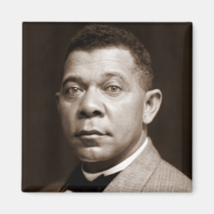Imã Ícone da História Negra: Booker T Washington, Retr