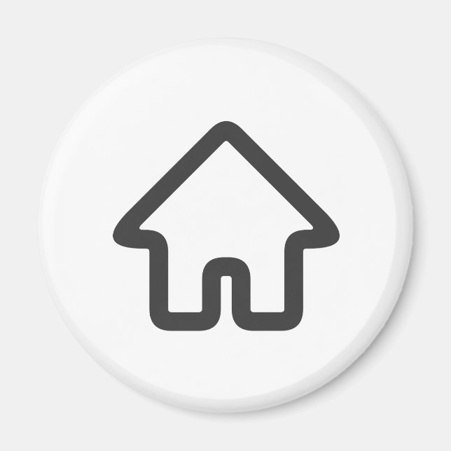 Imã Ícone de Arquitetura de Imóveis Casa (Frente)