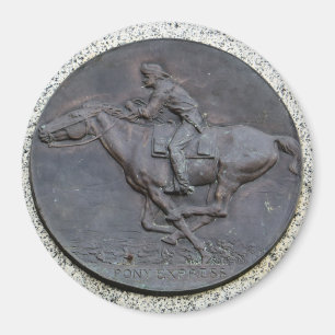 Imã Ícone de Folsom: Marcador da fuga de Pony Express