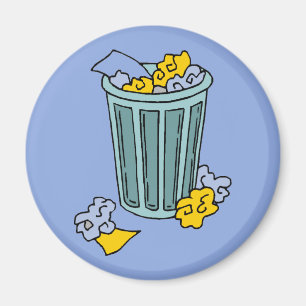 Imã Ícone de lata de lixo