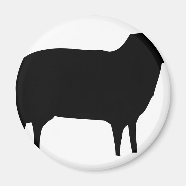 Imã ícone de ovelha negra (Frente)