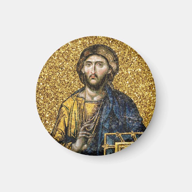 Imã Ícone De Sophia Do Cristo De Jesus Ortodox (Frente)