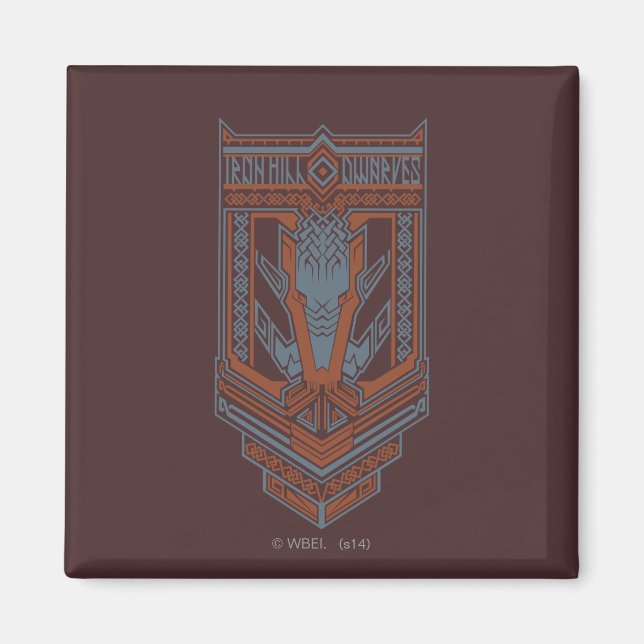 Imã Ícone do Escudo Ironhill Dwarves (Frente)