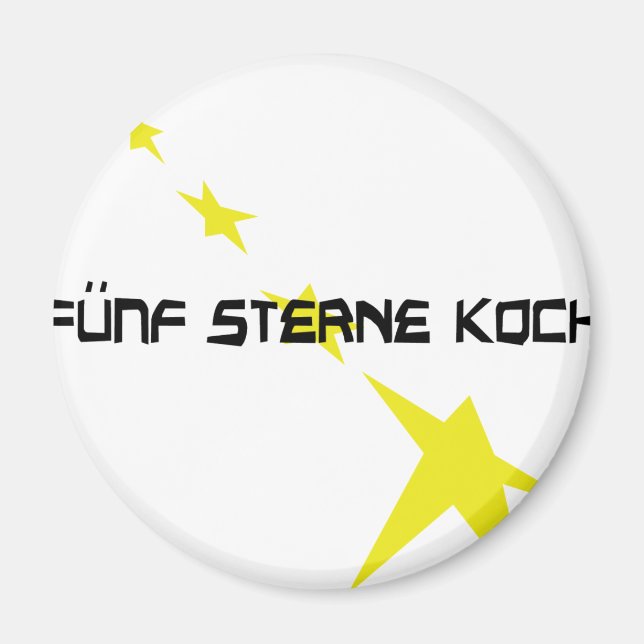 Imã ícone do Fünf Sterne Koch (Frente)