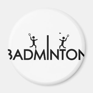 Imã ícone do texto do badminton