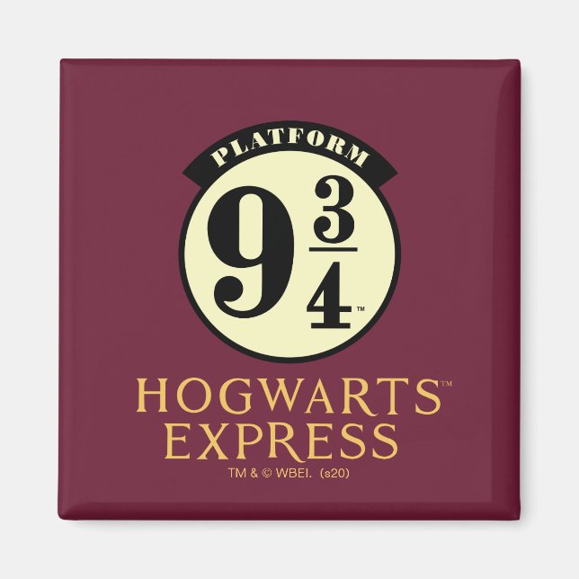 Imã Ícone HOGWARTS™ EXPRESS da plataforma 9 3/4 (Frente)