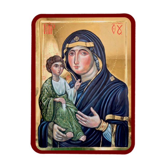Ímã Ícone Maria Advocata Nostra (Vertical)