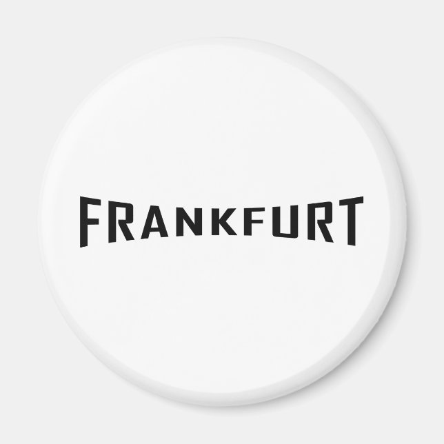 Imã ícone negro de Frankfurt (Frente)