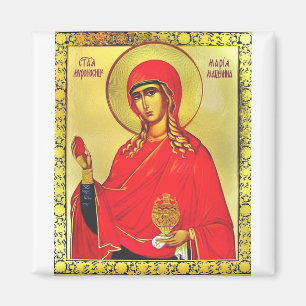 Imã ícone ortodoxo de Santa Maria Madalena