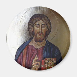Imã Ícone Ortodoxo Grego do Pantocrator Cristo