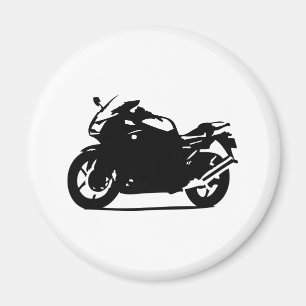 Imã ícone preto da bicicleta da motocicleta