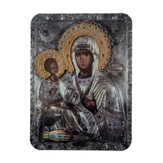 Ímã Ícone Religioso Virgem Maria de Três Mãos (Vertical)