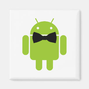 Imã Ícone Robot Android de Gravação de Arco Formal
