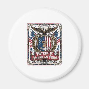 Imã Ícones e Símbolos de Escudo de Liberdade Patriótic