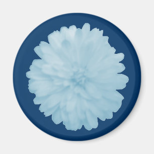 Imã Icy Blue Marigold Magnet