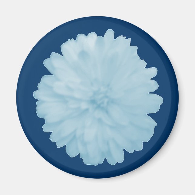 Imã Icy Blue Marigold Magnet (Frente)