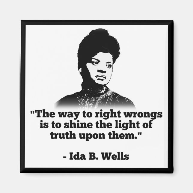 Imã Ida Wells Magnet (Frente)