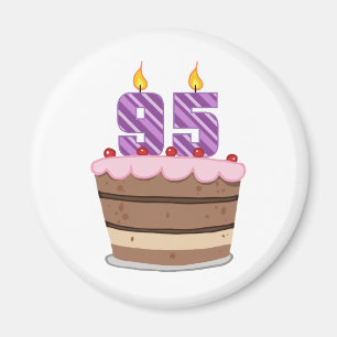 Imã Idade 95 no bolo de aniversário
