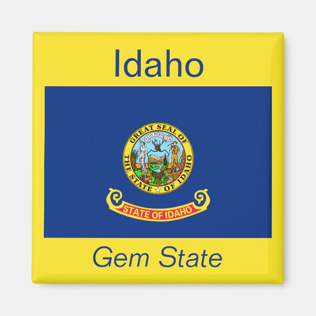 Imã Idaho Flag Magnet (Frente)