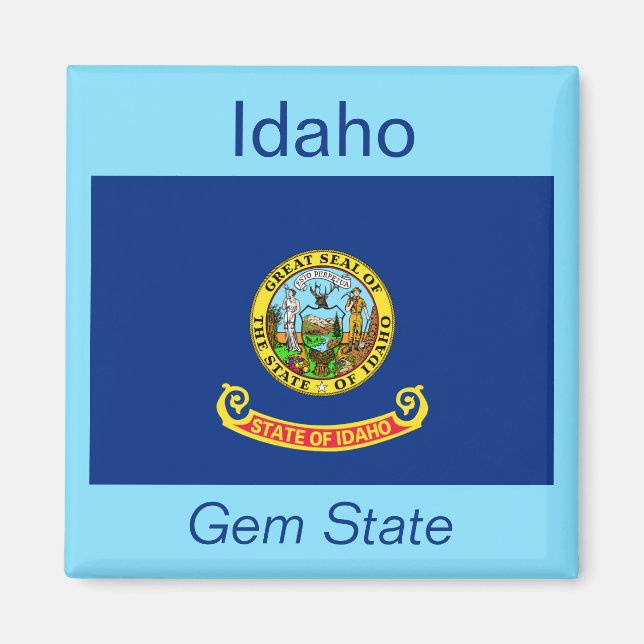 Imã Idaho Flag Magnet (Frente)